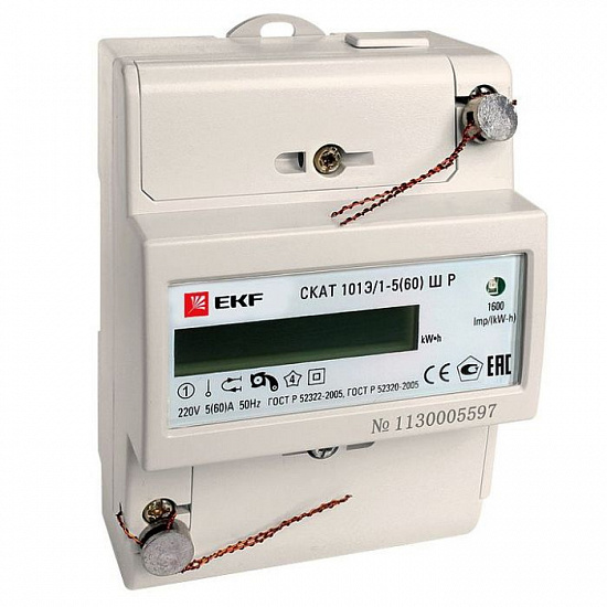 Счетчик электрической энергии SKAT 101M/1-5(60) SD EKF PROxima