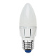 Лампа LED 6Вт Е27 6500К Свеча Диммирование Uniel LED-C37-6W/NW/E27/FR/DIM ALP01WH пластик