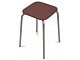 Табурет (стул) Эконом 3, цвет коричневый, NIKA (цвет коричневый) (ТЭ3/К)