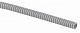 Труба 20мм гофрированная ПВХ цвет серый с зондом легкая Строительная 100м