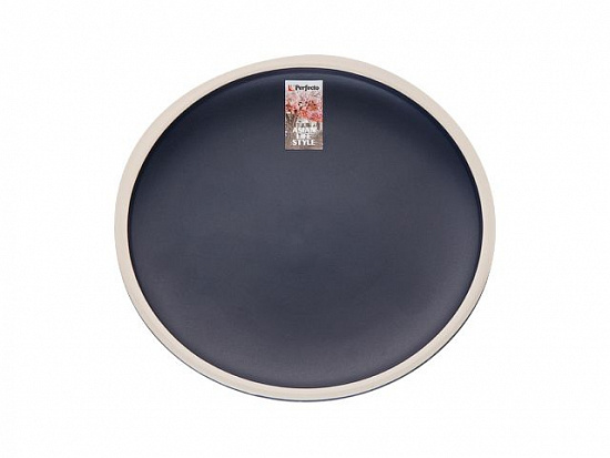 Тарелка десертная керамическая, 21 см, серия ASIAN, синяя, PERFECTO LINEA (17-112102)